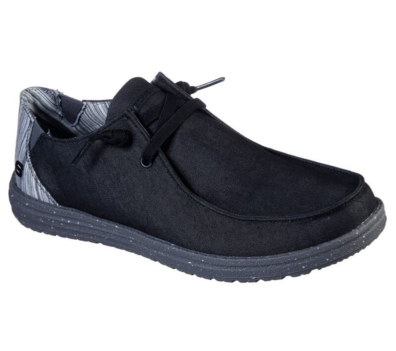 Skechers Herr Svarta Slip On - Relaxed Fit: Melson - Chad - Sverige (RJCUQ-9715)